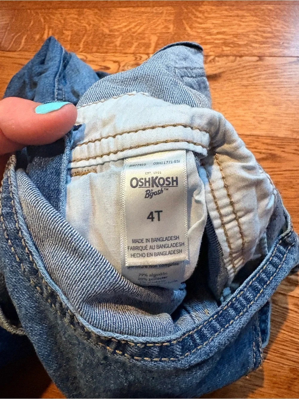 OshKosh B'gosh Classic Blue Jean Overalls